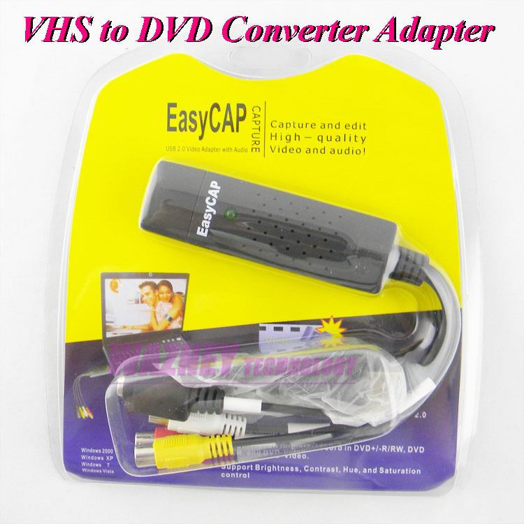 300Set VER 008 Ʈ   ĸó ī USB 2.0  Easycap VHS to DVD AV dapter ȯ PC PS3 XBOX For Computer